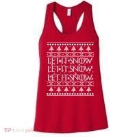 Let it Snow Let It Snow Let It Snow Ugly Christmas Women's Tank Top thumb 0