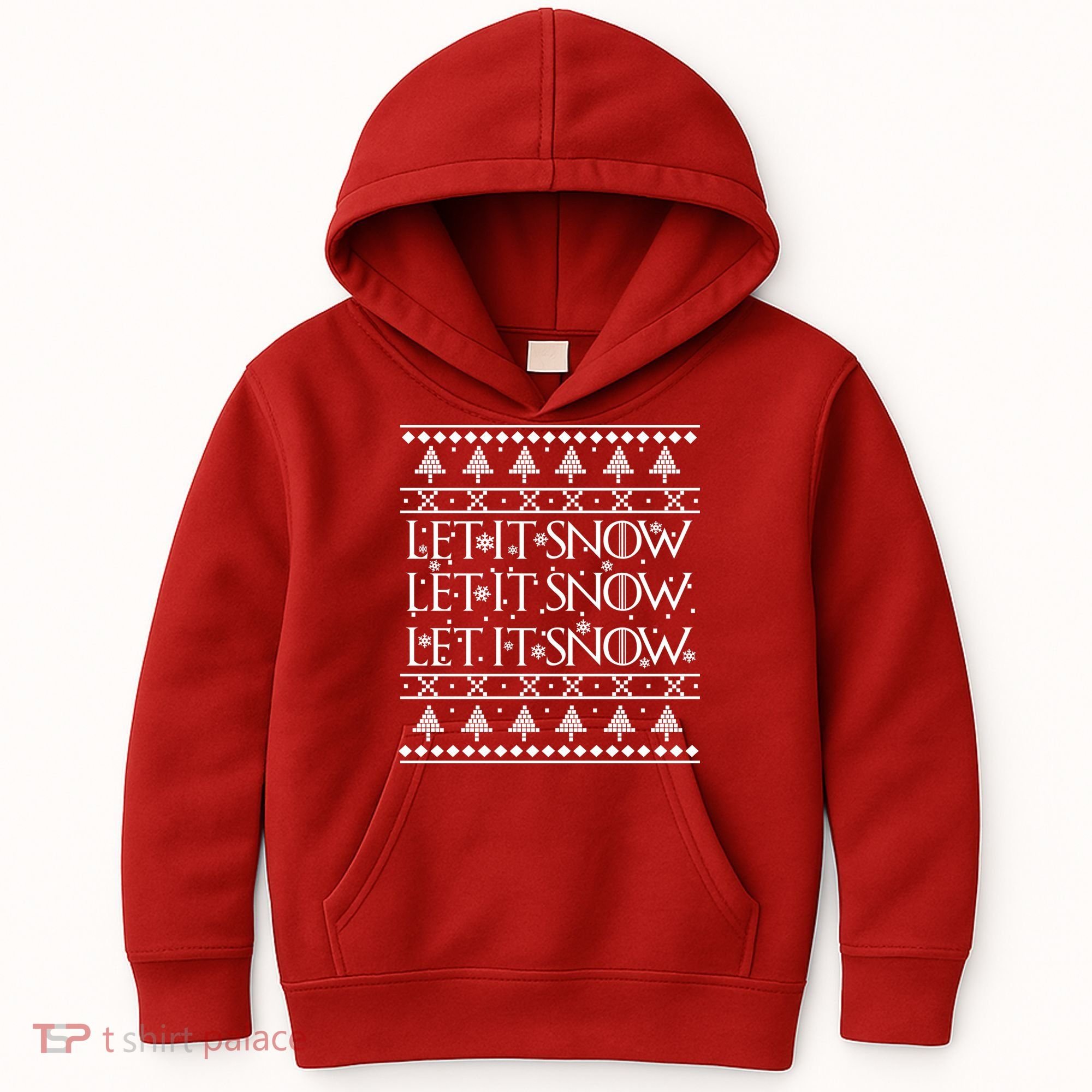 Let it Snow Let It Snow Let It Snow Ugly Christmas Kids Hoodie