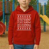 Let it Snow Let It Snow Let It Snow Ugly Christmas Kids Hoodie thumb 2