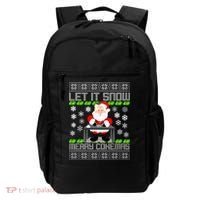 Let It Snow Merry Cokemas Santa Claus Ugly Christmas Backpack thumb 0