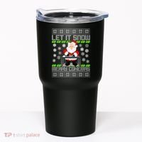 Let It Snow Merry Cokemas Santa Claus Ugly Christmas Tumbler thumb 0
