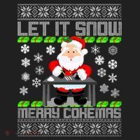 Let It Snow Merry Cokemas Santa Claus Ugly Christmas Hat thumb 2