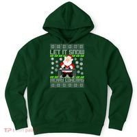 Let It Snow Merry Cokemas Santa Claus Ugly Christmas Hoodie thumb 0