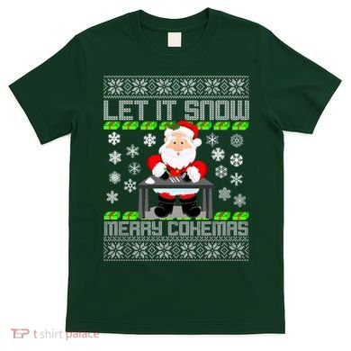 Let It Snow Merry Cokemas Santa Claus Ugly Christmas T-Shirt