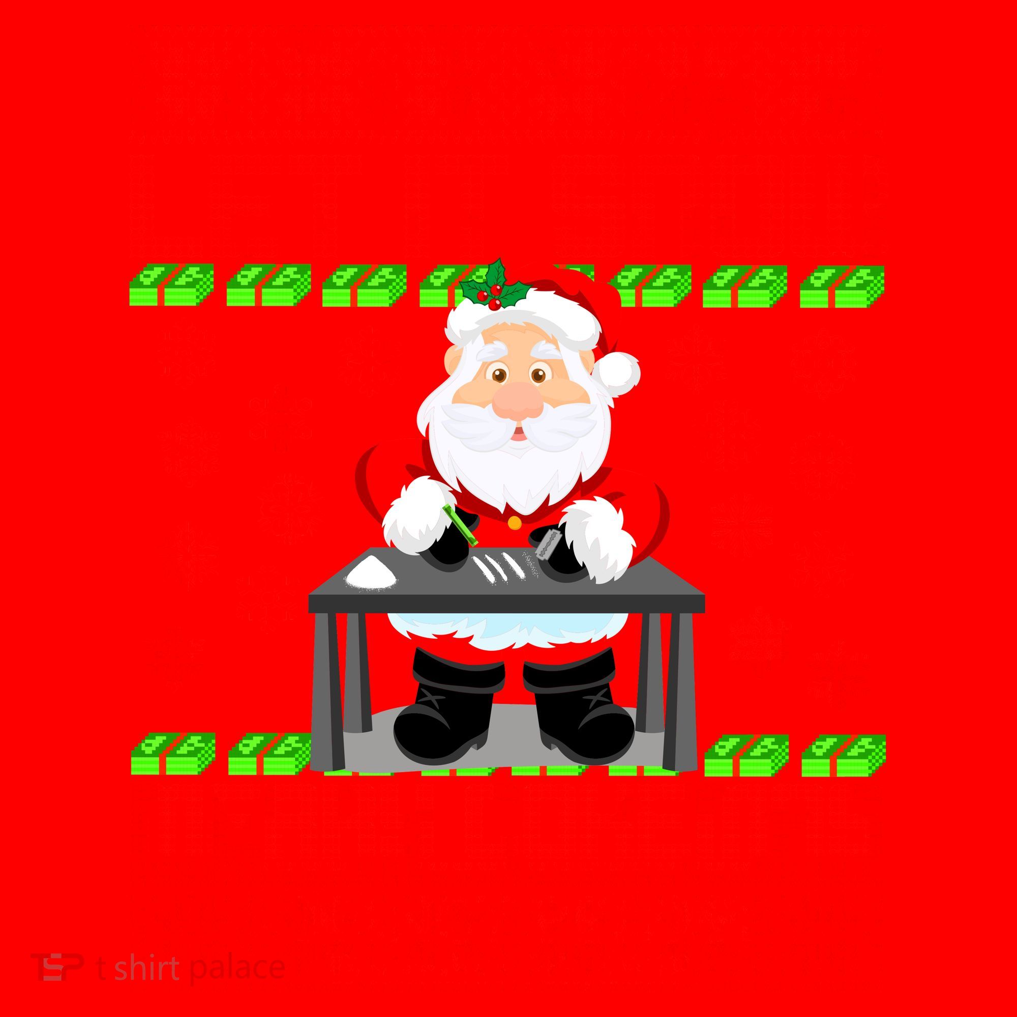 Let It Snow Merry Cokemas Santa Claus Ugly Christmas Santa Hat