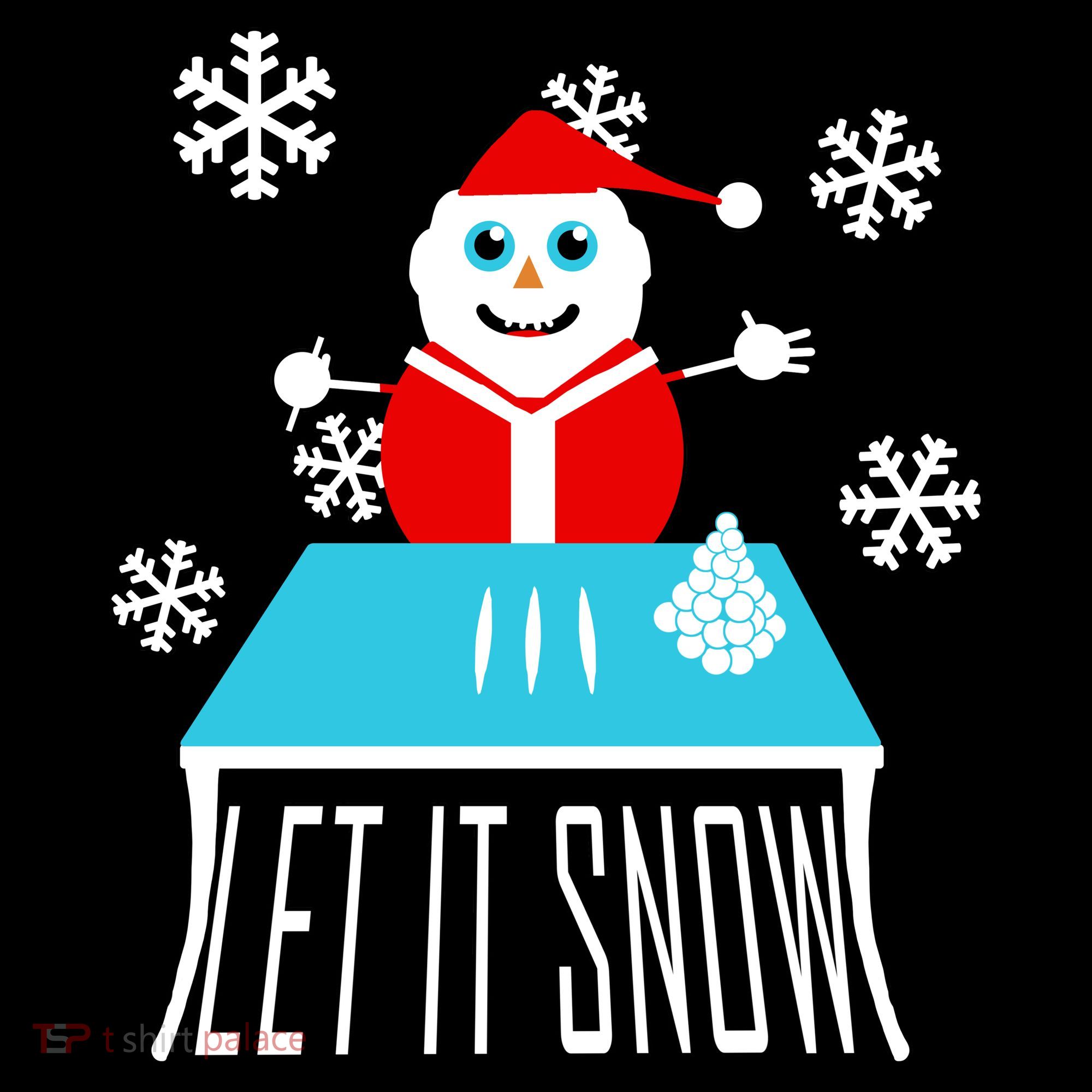 Let it Snow Snow Man Santa Ugly Christmas Coffee Mug