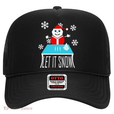 Let it Snow Snow Man Santa Ugly Christmas Hat