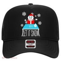Let it Snow Snow Man Santa Ugly Christmas Hat thumb 0