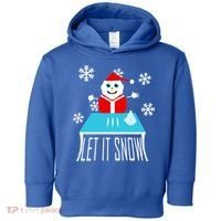 Let it Snow Snow Man Santa Ugly Christmas Toddler Hoodie thumb 0