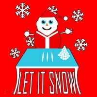 Let it Snow Snow Man Santa Ugly Christmas Santa Hat thumb 1