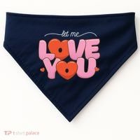 Let Me Love You USA-Made Doggie Bandana thumb 0