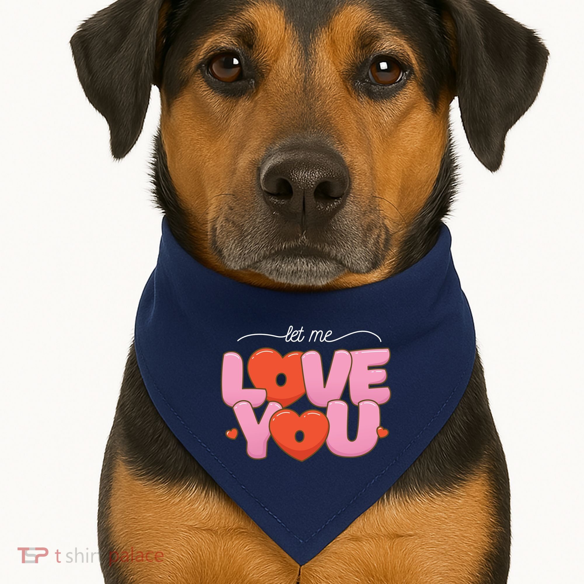 Let Me Love You USA-Made Doggie Bandana