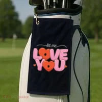 Let Me Love You Golf Towel thumb 2