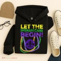 Let Shenanigans Begins Mardi Gras Hoodie thumb 4