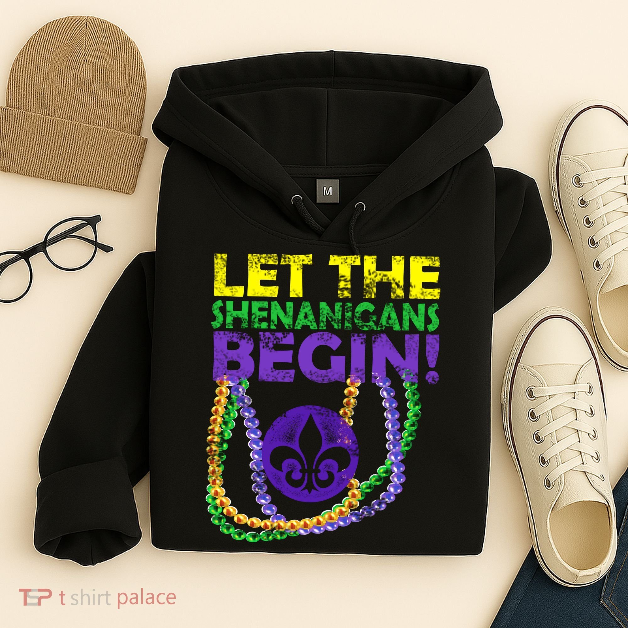Let Shenanigans Begins Mardi Gras Hoodie