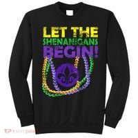 Let Shenanigans Begins Mardi Gras Sweatshirt thumb 0
