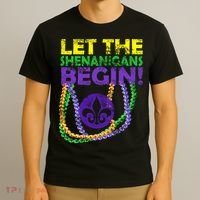 Let Shenanigans Begins Mardi Gras T-Shirt thumb 3