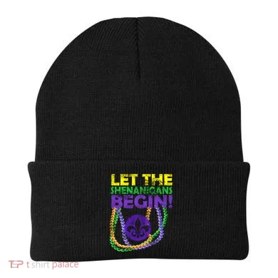 Let Shenanigans Begins Mardi Gras Beanie