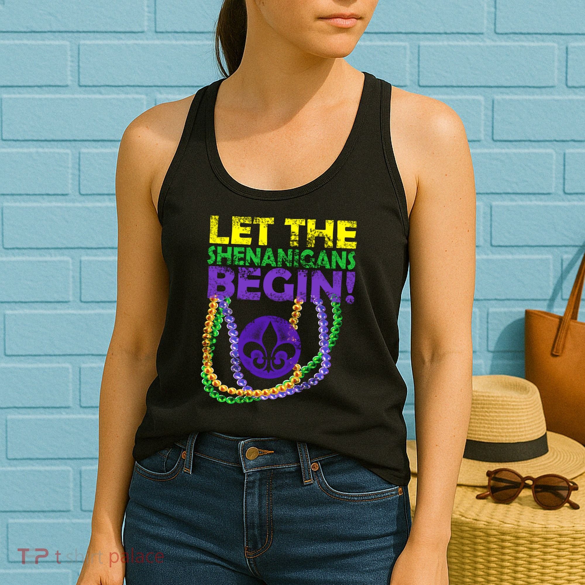 Let Shenanigans Begins Mardi Gras Women's Tank Top