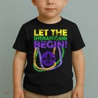 Let Shenanigans Begins Mardi Gras Toddler T-Shirt thumb 2