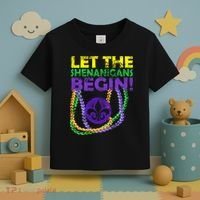 Let Shenanigans Begins Mardi Gras Toddler T-Shirt thumb 3
