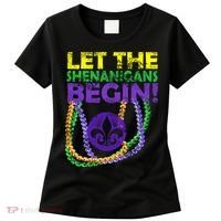 Let Shenanigans Begins Mardi Gras Women's T-Shirt thumb 0