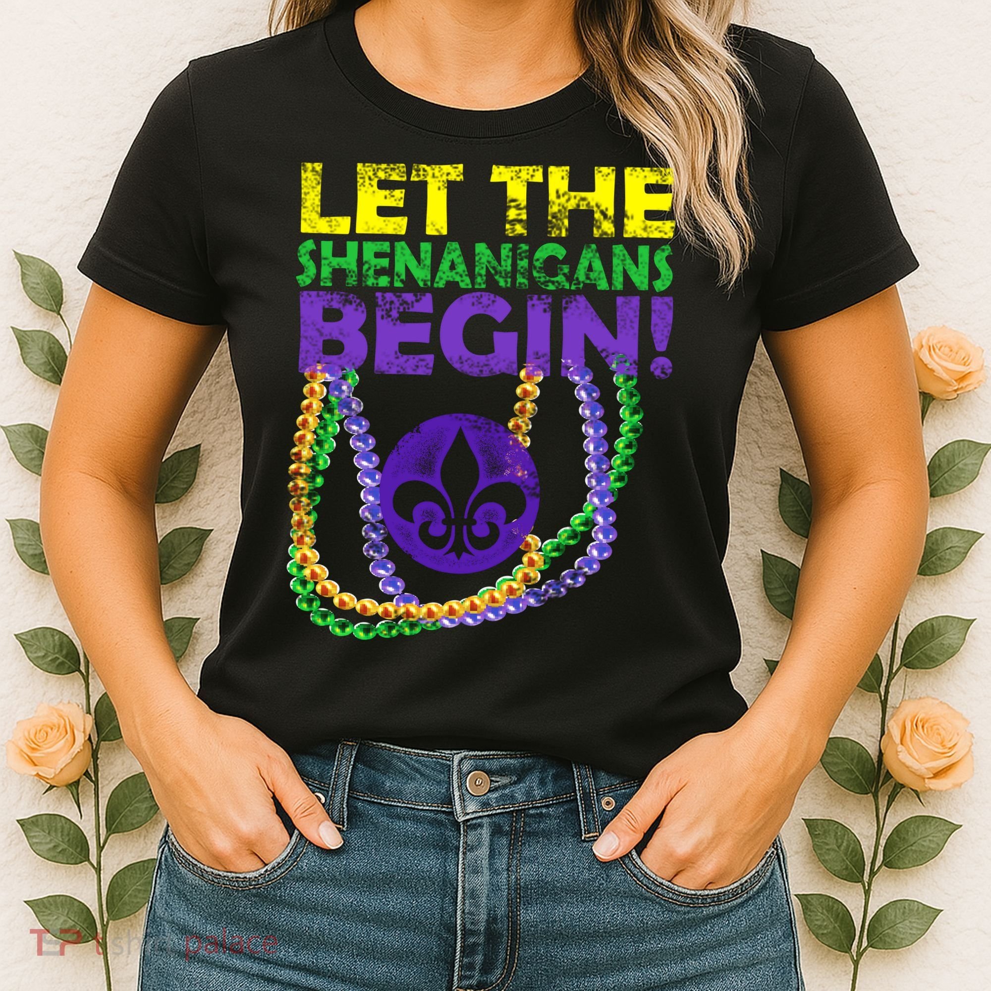 Let Shenanigans Begins Mardi Gras Women's T-Shirt
