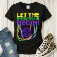 Let Shenanigans Begins Mardi Gras Women's T-Shirt thumb 3
