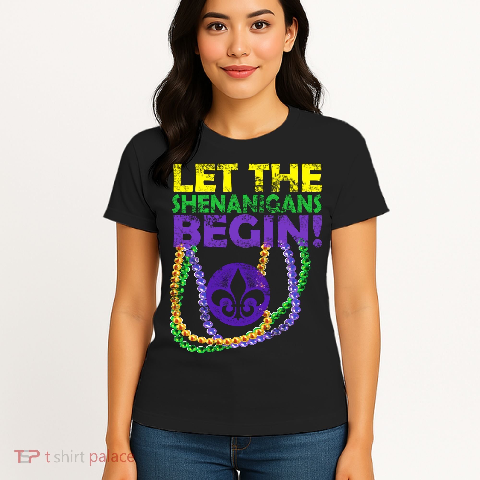 Let Shenanigans Begins Mardi Gras Women's T-Shirt