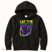Let Shenanigans Begins Mardi Gras Kids Hoodie thumb 0