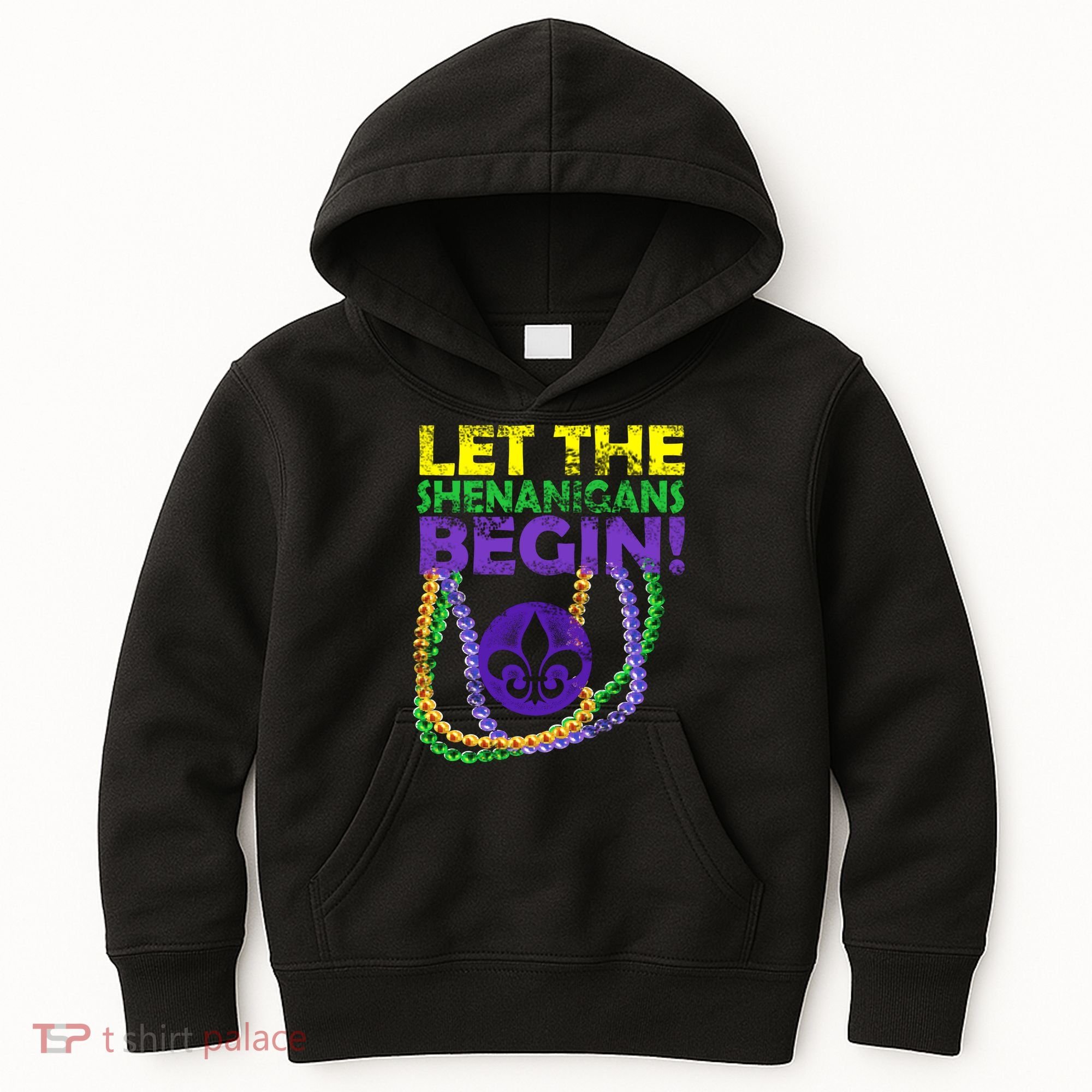 Let Shenanigans Begins Mardi Gras Kids Hoodie