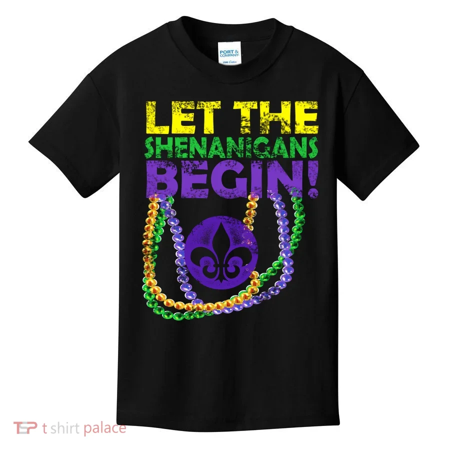 Let Shenanigans Begins Mardi Gras Kids T-Shirt