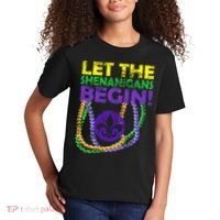 Let Shenanigans Begins Mardi Gras Kids T-Shirt thumb 2