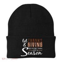 Let Thanks & Giving Be More Than Just Season Beanie thumb 0