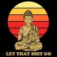 Let That Shit Go Buddha Bucket Hat thumb 4