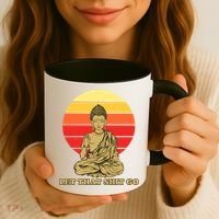 Let That Shit Go Buddha Coffee Mug thumb 3