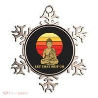 Let That Shit Go Buddha Ornament thumb 0