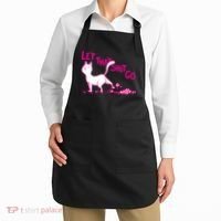 Let That Shit Go Funny Cat Apron thumb 2
