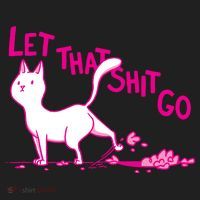 Let That Shit Go Funny Cat Beanie thumb 2