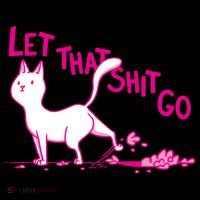Let That Shit Go Funny Cat Ornament thumb 1