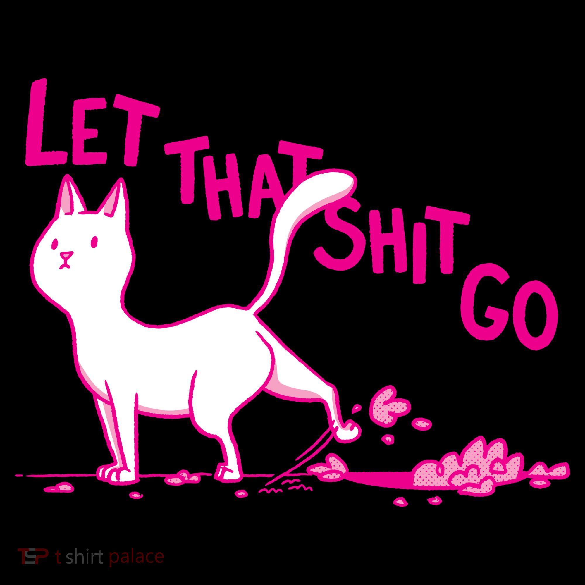 Let That Shit Go Funny Cat Ornament