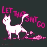 Let That Shit Go Funny Cat Women's Long Sleeve Shirt thumb 2