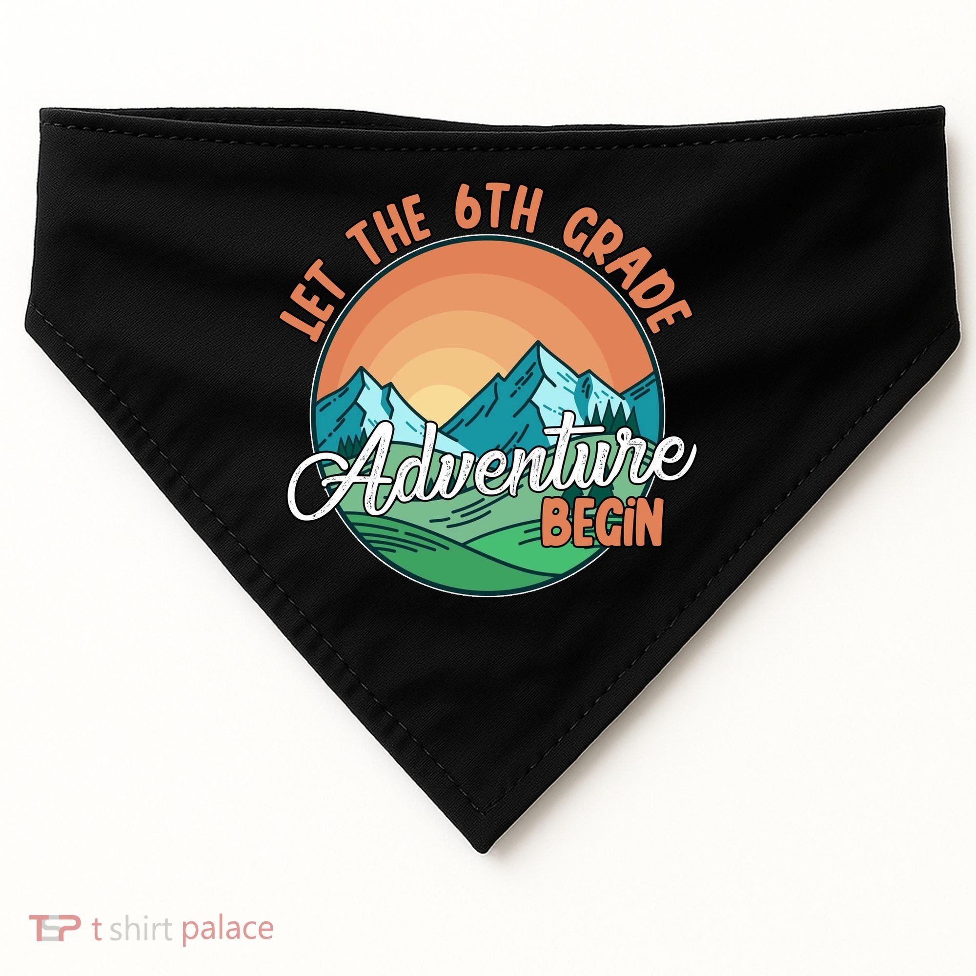 Let The 6th Grade Adventure Begin USA-Made Doggie Bandana