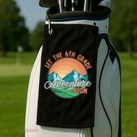 Let The 6th Grade Adventure Begin Golf Towel thumb 2