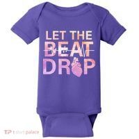 Let The Beat Drop Baby Bodysuit thumb 0