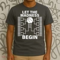 Let The Madness Begin College Basketball T-Shirt thumb 3