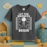 Let The Madness Begin College Basketball Toddler T-Shirt thumb 3