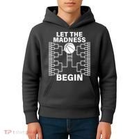 Let The Madness Begin College Basketball Kids Hoodie thumb 4
