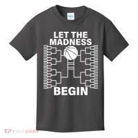 Let The Madness Begin College Basketball Kids T-Shirt thumb 0