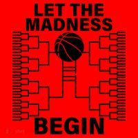 Let The Madness Begin College Basketball Santa Hat thumb 1